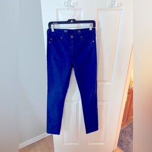 AG cigarette leg Velvet pants
